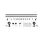 Ensemble de quincaillerie de porte de grange simple standard standard-55667033-55667029