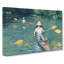 Skiffs on the Yerres by Gustave Caillebotte - Wrapped Canvas-61847231