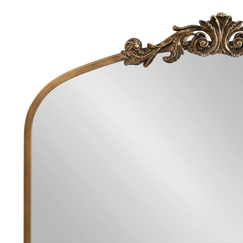Anglo Metal Flat Mirror, Gold, 30" x 28"