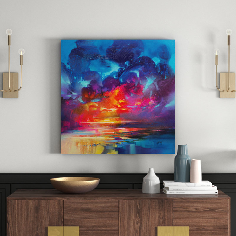 Liquid Light 3 by Scott Naismith - Wrapped Canvas Canvas, 85cm H x 85cm W x 3.8cm D
