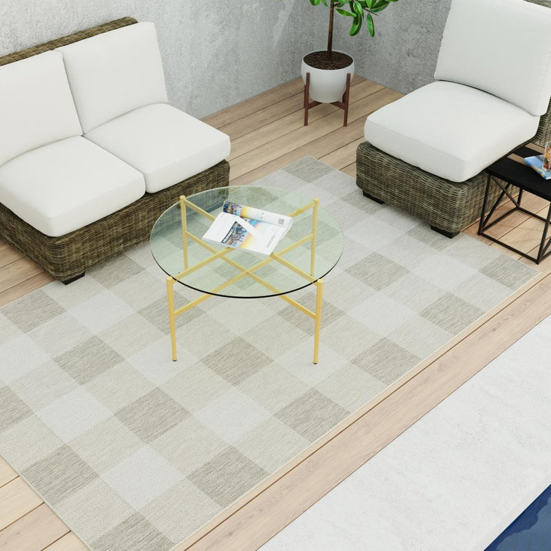 Tapis en polypropylène tissé à la machine Tereon, Rectangle 9 pi x 12 pi