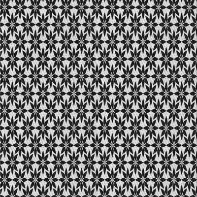 Tapis noir/blanc à motifs Wynona