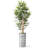 Artificial Tree in Geometric Pattern Planter Fake Bamboo Silk Tree (Plant Pot Plus Tree)-103593076