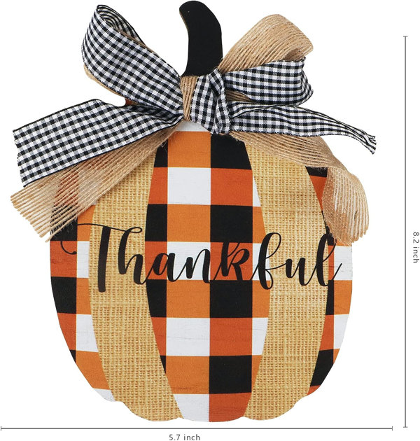 2 pc thanksgiving fall kitchen towel set checkered black/white orange new