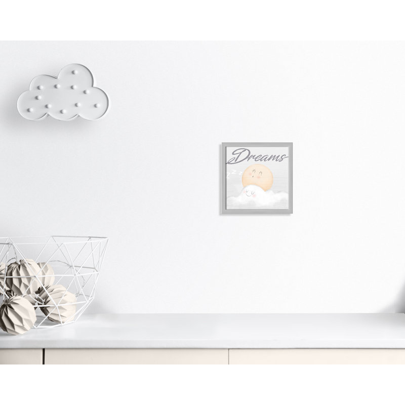 Décoration murale pour 2 enfants rêves de bonbons, H 13 po x l 13 po x P 1,19 po, Encadré de boîte argent