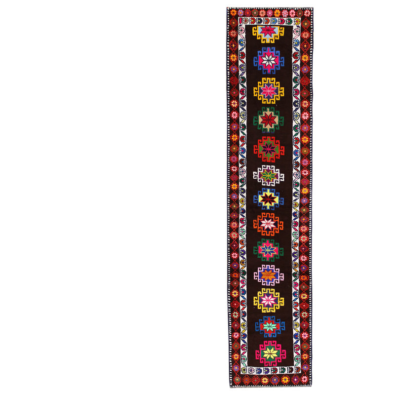 Kurdish One-of-a-Kind 2'8" X 12'4" Area Rug