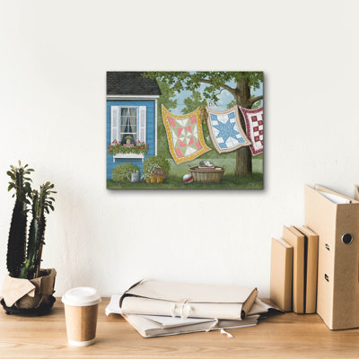  «Wash Day» par Tanya Nyp, art mural sur toile, 16 po x 12 po
