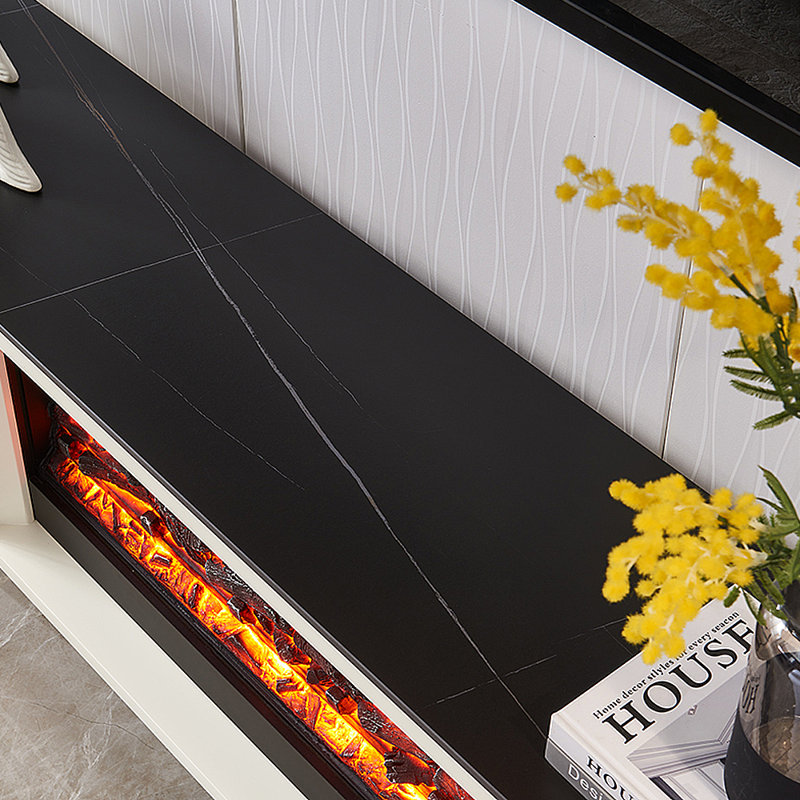 Meuble télé avec foyer Modern Modern