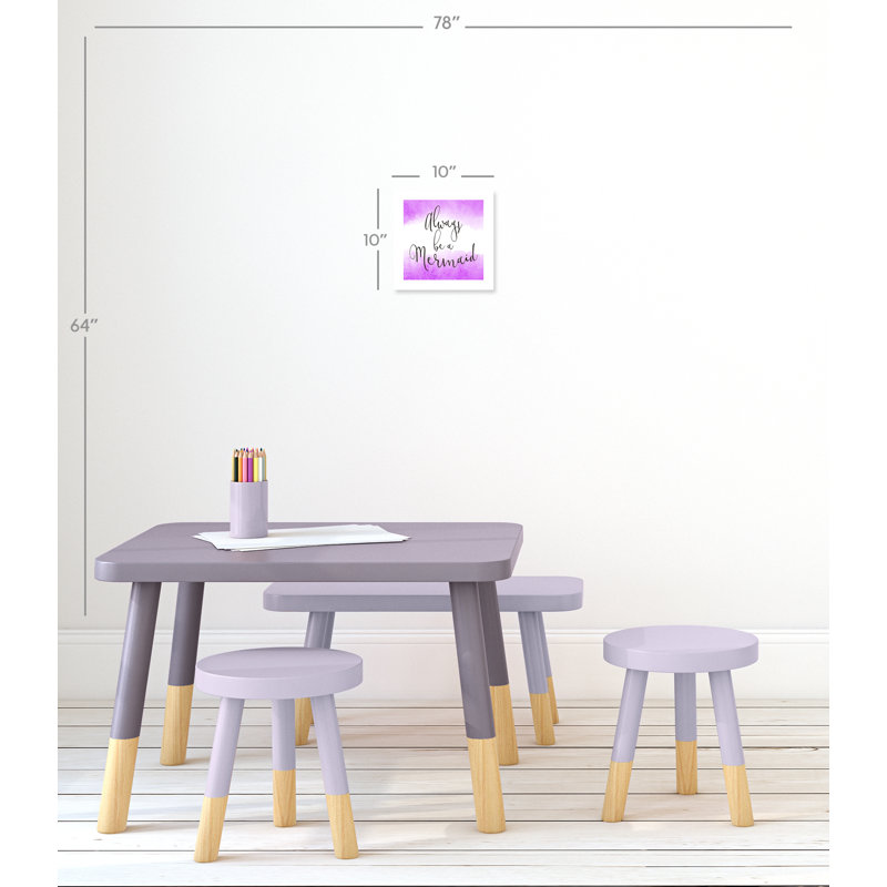 Toujours être un sirène 2, H 10 po x l 10 po x P 1 po, Papier