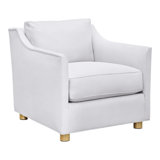 Newlin Linen Sunbrella® Cotton Armchair