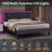 Breella Vegan Leather Platform Bed-540808644-544814358