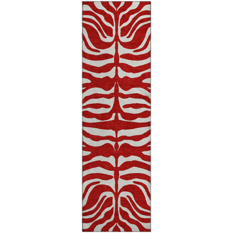 Premium Machine Washable Kian AMF1042 Animal Print Rug