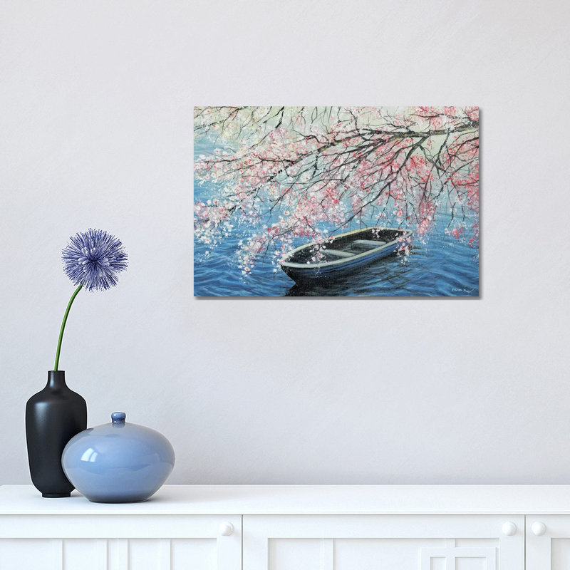 Cherry Blossoms by ColorByFeliks - Print on Canvas, Wrapped Canvas, 30.48 cm H x 45.72 cm W