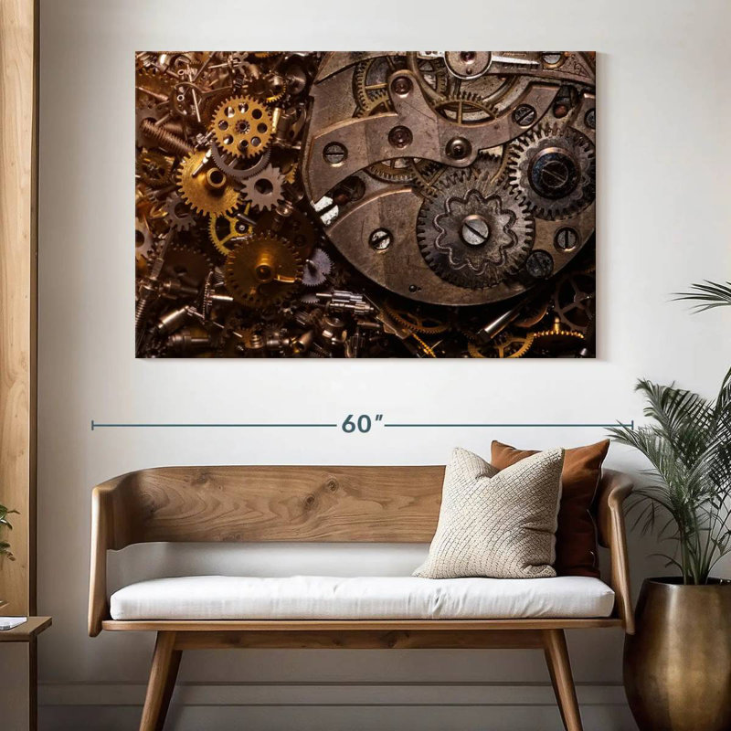 Kerner Old Gears, 34" H x 51" W