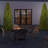 Patio Sense Rhodos Cafe Stacking Chairs ,Mocha, Wicker Construction ,Indoor & Outdoor - 4 pc