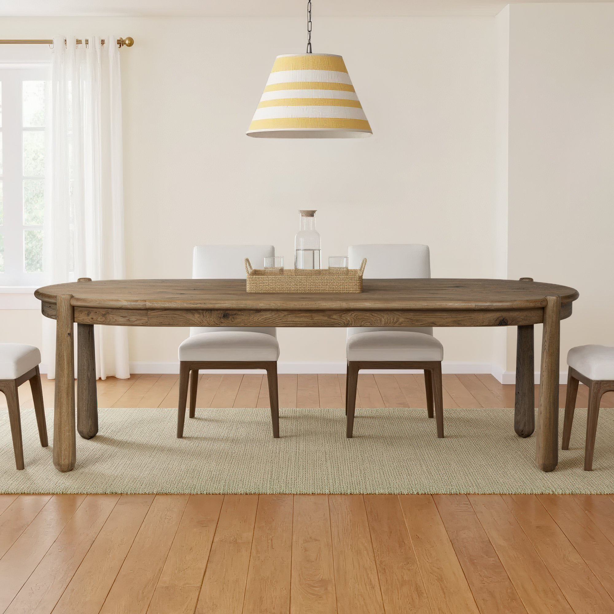Salvador Dining Table, Smoked Oak