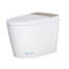 Toilette à bidet allongée avec couvercle à ouverture / fermeture automatique, siège chauffant et lavage à l'eau chaude
