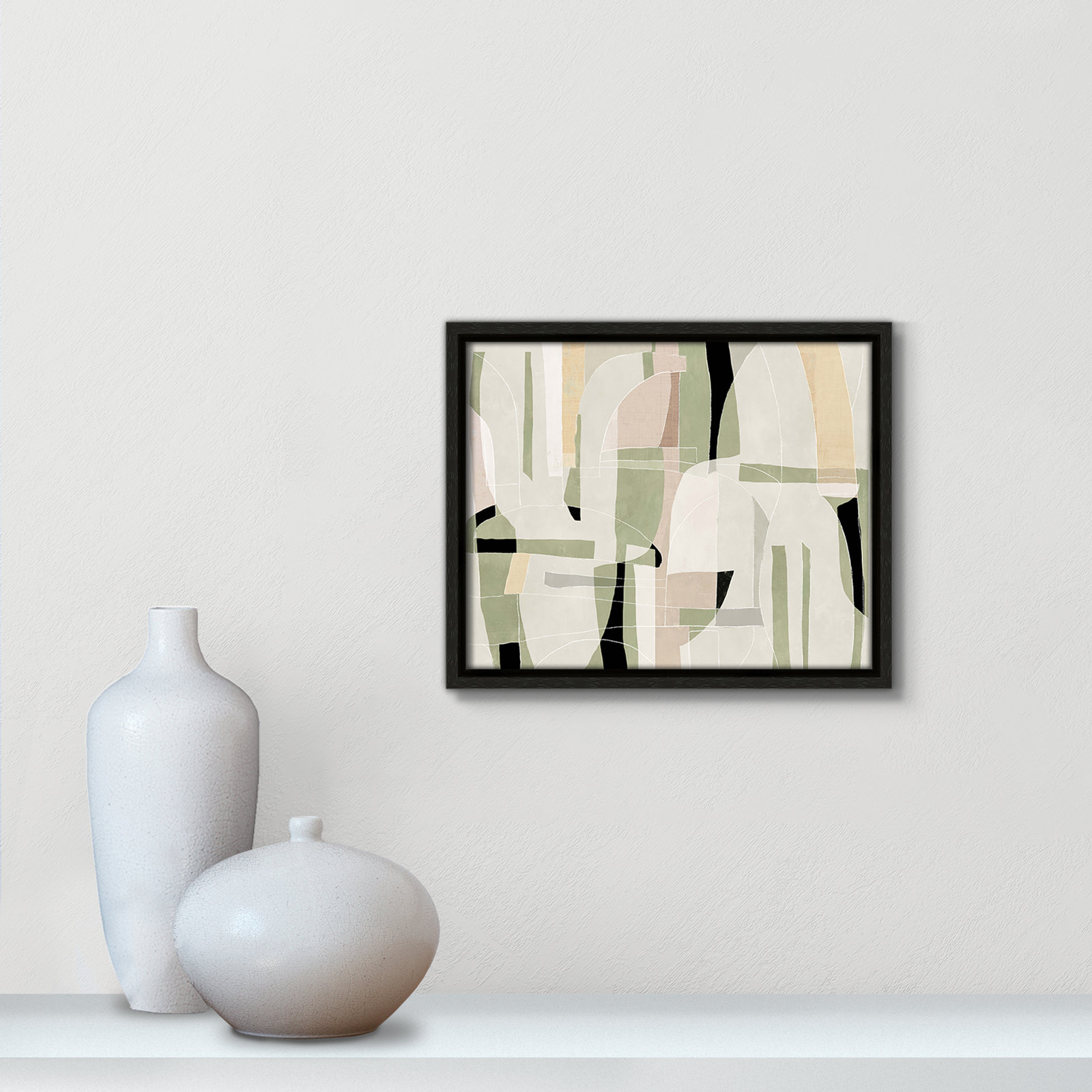 Brienne "Sunny Barcelona" Print, 11.5" W x 9.5" H, Espresso