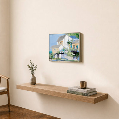 Living By The Water by Jane Slivka - Graphic Art on Canvas