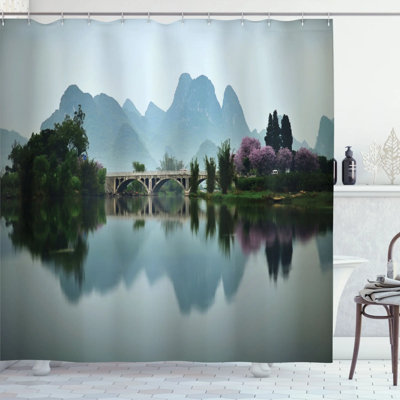 Nash Shower Curtain with Hooks Included
