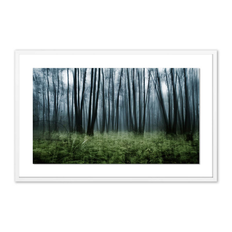 Eerie Trees IV Print by Jakob Wagner, 26" H x 40" W x 2.5" D, White