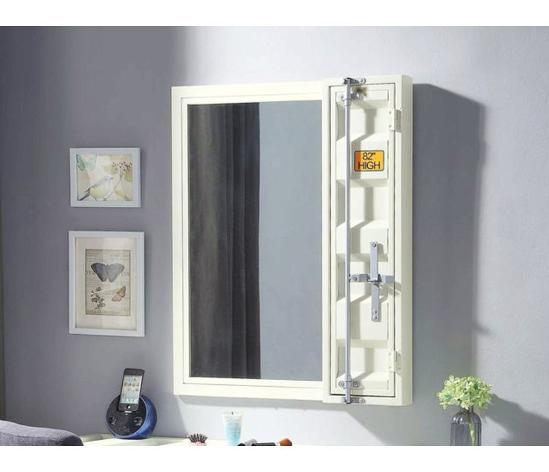 Miroir de salle de bain, Blanc