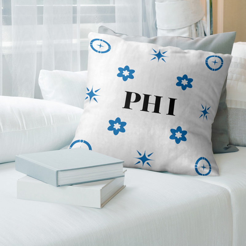 Coussin en coton Philadelphia Basketball, Philadelphia bleu / blanc, H 16 po x l 16 po