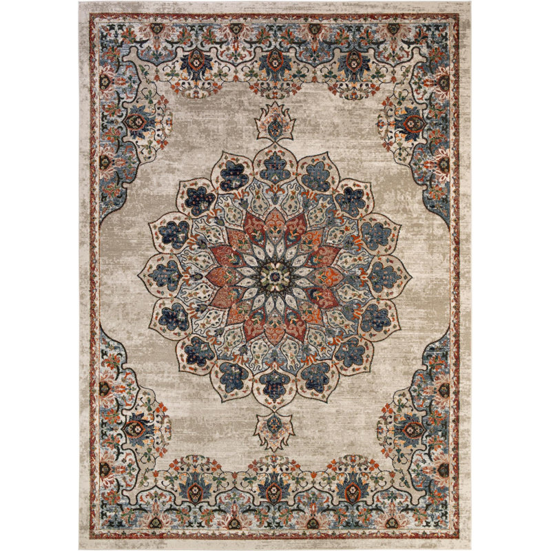 Tapis Tasharra, Beige, Rectangle 10 pi x 14 pi 1 po