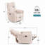  Fauteuil inclinable et berçant manuel pivotant en velours côtelé 34 po Sherry-1897598819-1886115794