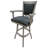Wala Swivel Upholstered Counter Stool with Solid Wood Frame-185809646