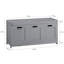 Banc de rangement avec 2 armoires