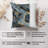 Abstract Gold & Gray Geode Crystals Marble XII Modern
