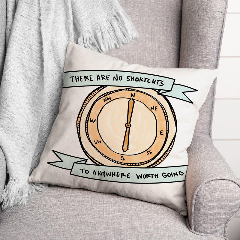 Coussin Shortcut Compass, 18 po x 18 po
