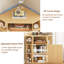 Armoire de rangement d'angle 33 "avec station de charge-132295542