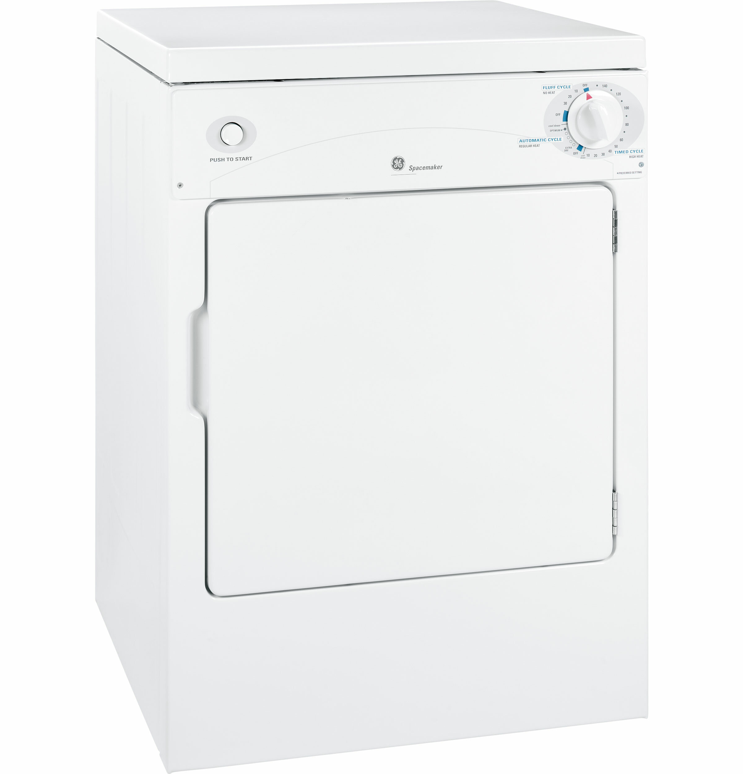  GE DSKP333ECWW Spacemaker 24 Portable Electric Dryer with 3.6  Cubic. Ft. Capacity : Appliances