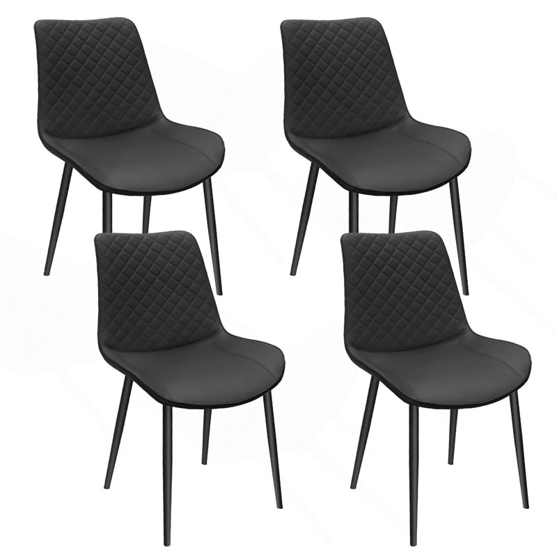 Chaise en polyuréthane avec pieds en métal, 4