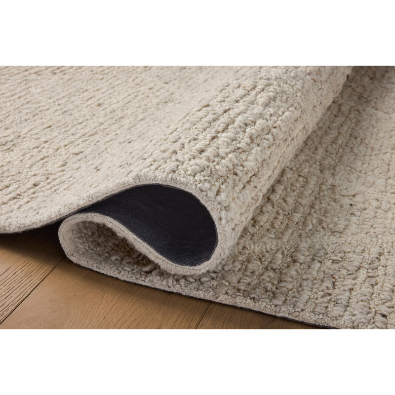 Oatmeal Hand-Tufted Wool 2x4 Rectangular Rug