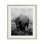 «Wandering Bison», impression monochrome sous verre encadrée, design par Marcus Prime