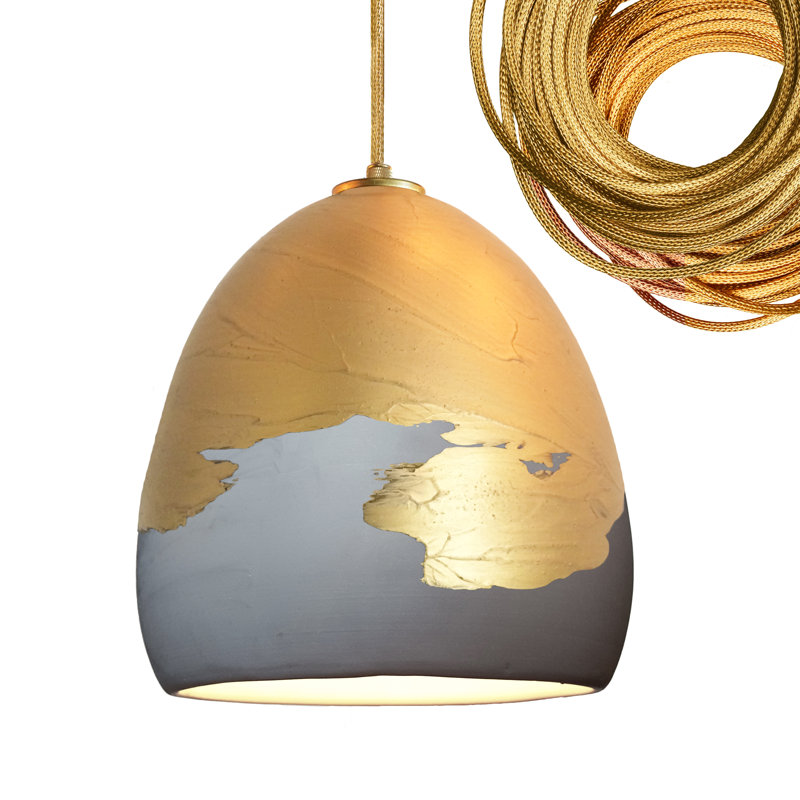 Architect 1 - Light Pendant, Gray & Brass Ombre, LED Bulb Included, UL Listed for Dry Locations