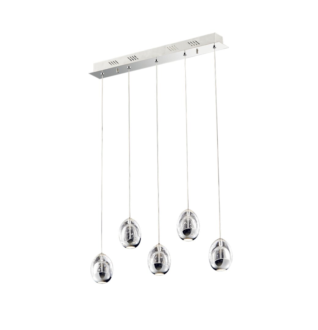 Lineare LED-Pendelleuchte 5-flammig Camarillo