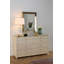 Reese Rectangle Brass Beveled Mirror-2096492470