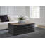 Layered Solid Wood Block Coffee Table