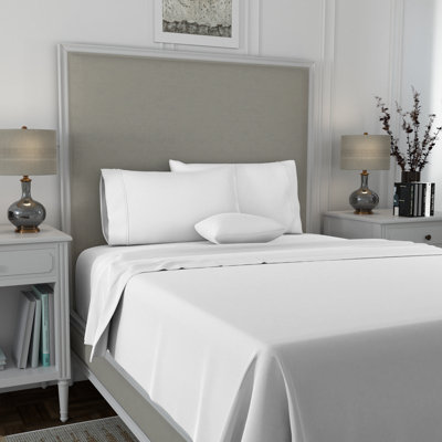 Ensemble de draps luxueux 100% coton 600TC ultra doux et soyeux infroissable