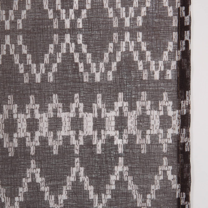 Sheer Curtain Pair, Brown, 21" W x 95" L