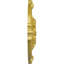 Endurathane Hamilton Ceiling Medallion, 17 3/8"OD x 1 3/4"P (Fits Canopies up to 3 3/4"), Hand-Painted Rich Gold Finish-27780295