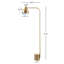 Lampe sur pied arquée 57,5 po Julissa