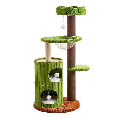 Simple and modern felt, hemp rope, paper tube column, household cat climbing frame