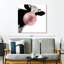 Impression sur toile Bubble Gum Cow-92519172