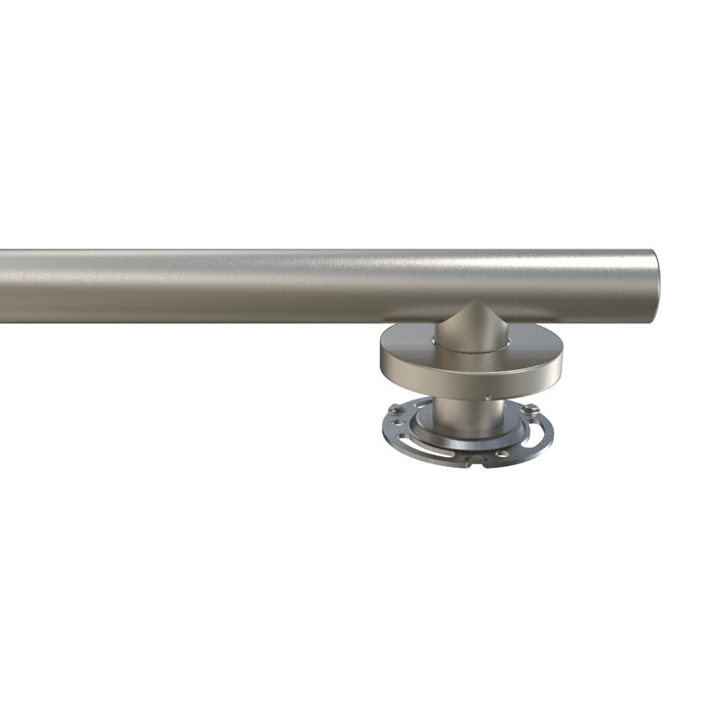 Infinity Designer Grab Bar, 3.5" H x 24" L x 1.25" D, Satin Brushed Nickel