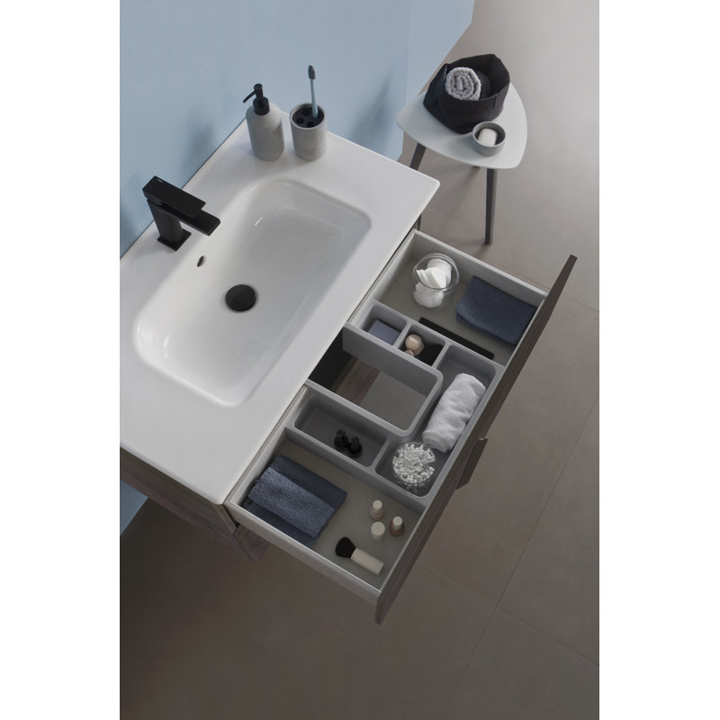 Miguel 24 " W Free Standing Wall Mounted Single Double Single Vanity Bathroom Vanity With Top